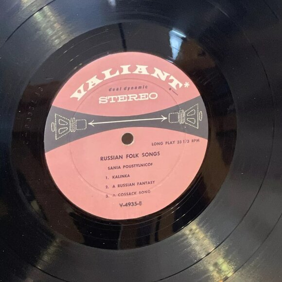 Sania Poustylnicof And Ensemble Russian Folk Songs (Vinyl, 1959) Valiant V-4935 - Picture 7 of 12